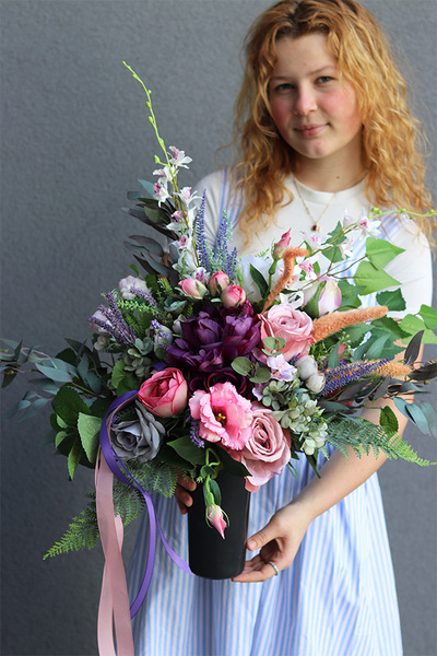 Delania Serenada 2, bukiet nagrobny we wkładzie