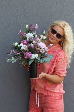 Helenia Autumn, bukiet nagrobny, wym.50cm