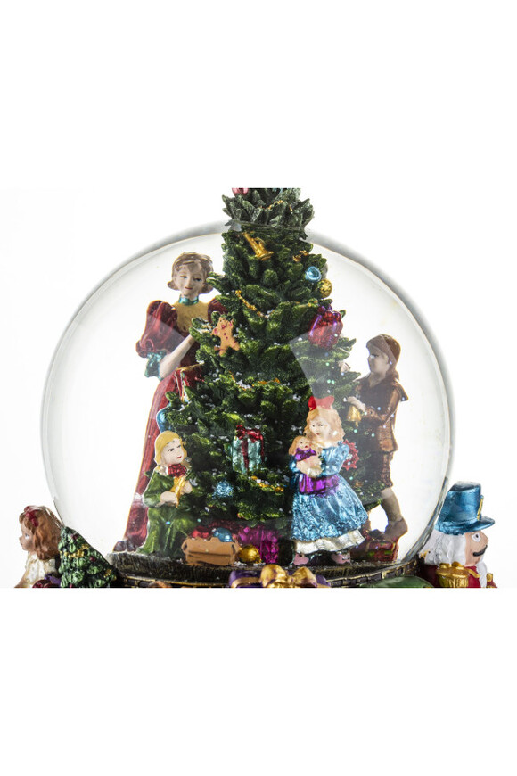 Ubieramy Choinkę, świąteczna szklana kula śnieżna pozytywka LED