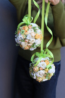 Yellow Decor, dekoracyjna kula kwiatowa