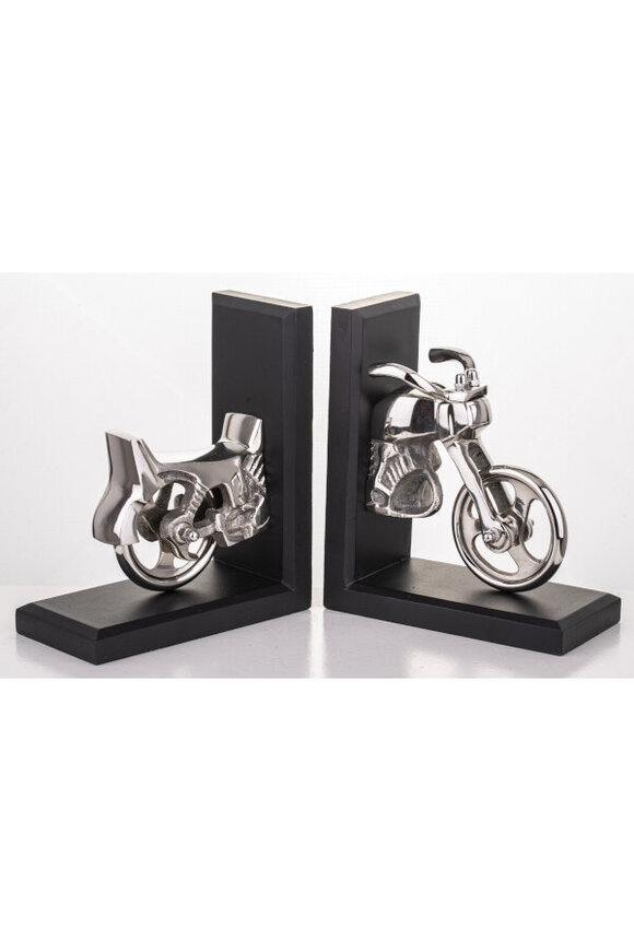 Bookend Motocykl, dwie podpórki książek