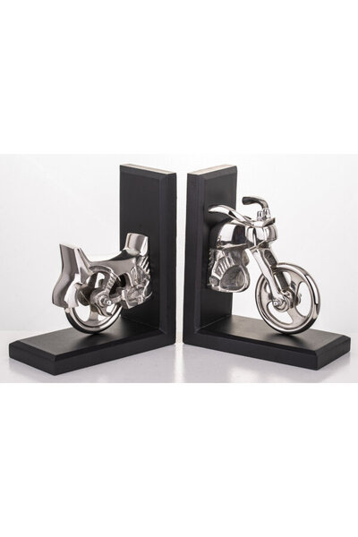 Bookend Motocykl, dwie podpórki książek