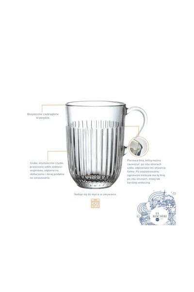 Ouessant La Rochere, kubek szklanka z uchem