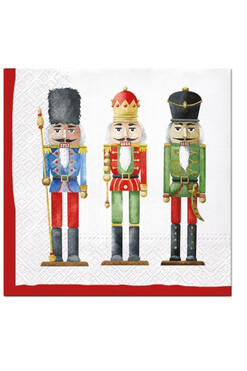 OD RĘKI Dziadki Żołnierzyki, świąteczne serwetki papierowe, 20szt