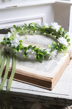 OD RĘKI Auria, komunijny wianek na głowę, rozmiar uniwersalny