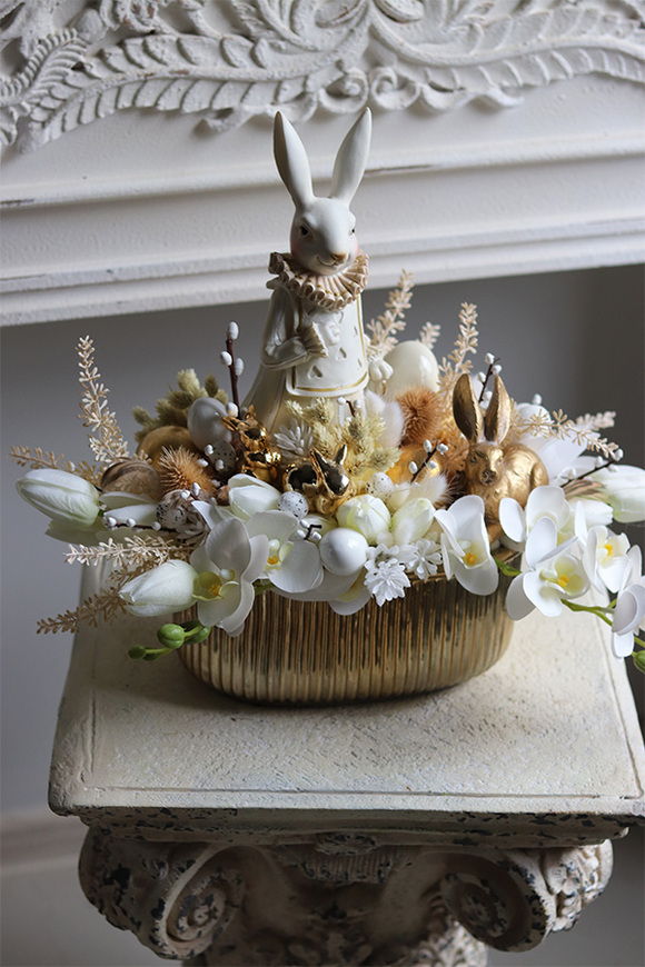 dekoracja Złota Wielkanoc