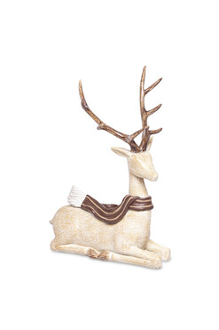 Zimowy Blitzen, świąteczna figurka renifer A, wym.26x19x11cm