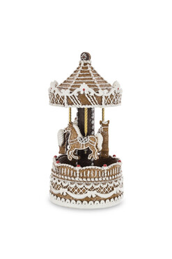 Piernikowy Świat, bożonarodzeniowa pozytywka karuzela, wys.22cm