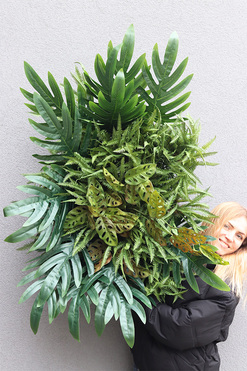 Sopot Cocktail Bar F, ścianka jednostronna ze sztucznych roślin, wym.70x50cm