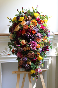 Autumn Joy 2, jesienna wiązanka ze słonecznikami, dł.104cm 