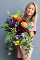 Hediana, jesienny bukiet nagrobny we wkładzie