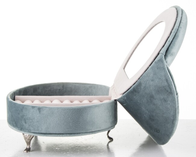 szkatułka / puzderko Florencja Blue, wym.14.5x21x15.5cm