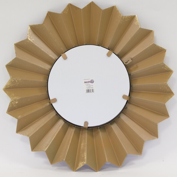 Golden Sun, stylowe lustro w ramie w kolorze starego złota, wym.55.5x4cm