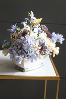 Fioletowa Delikata, wielkanocna kompozycja w naczyniu