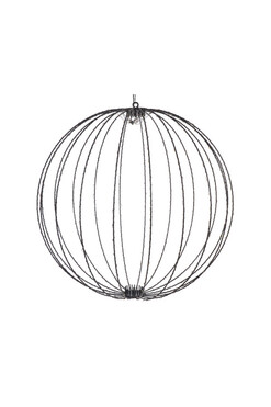  OD RĘKI Christmas Light, świąteczna wisząca kula LED, czarna, śr.58cm 