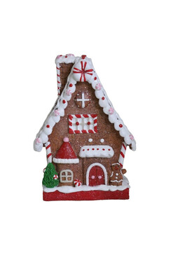 Gingerbread House B, świąteczny domek z piernika, wym.18.5x12x8cm