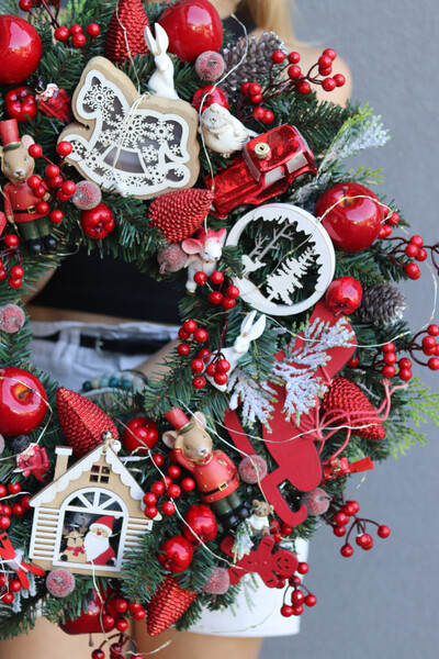 bajeczny wianek świąteczny Merry Xmas with tenDOM	