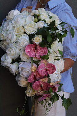 Pink Love, dekoracja nagrobna w kształcie serca, wym.55x37cm 