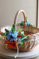 Chabry i Maki, dwustronnie dekorowany koszyczek wielkanocny