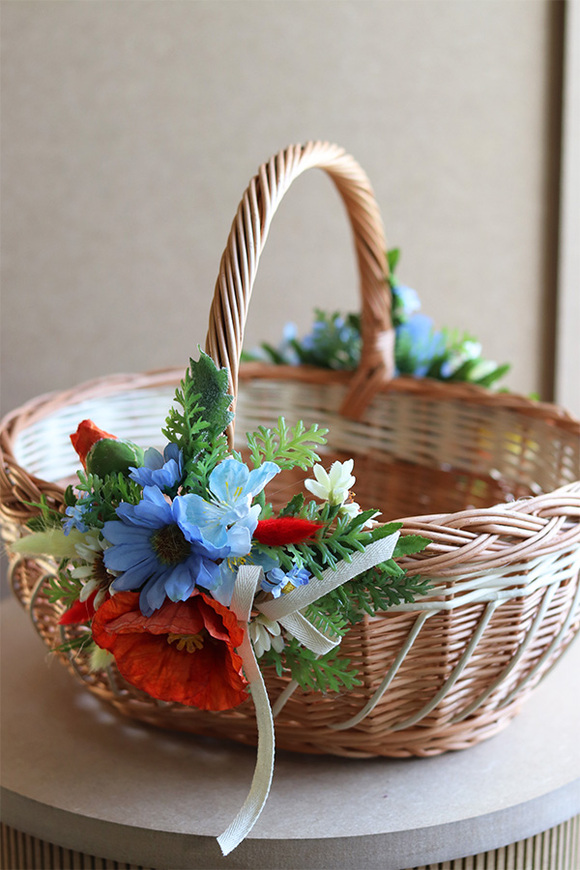 Chabry i Maki, dwustronnie dekorowany koszyczek wielkanocny