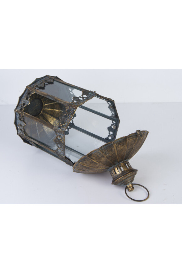 Oriental, wiszący lampion metalowy