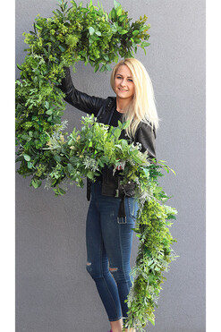 Meralia Green Jungle, zielona girlanda dekoracyjna, dł.300cm 