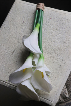 Kalle Biel, bukiet nagrobny kalie, dł.40cm  