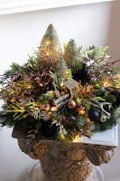 Złota Legenda Black, świąteczny stroik na brzozie