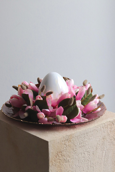 Melania Pink, stroik wielkanocny z jajem