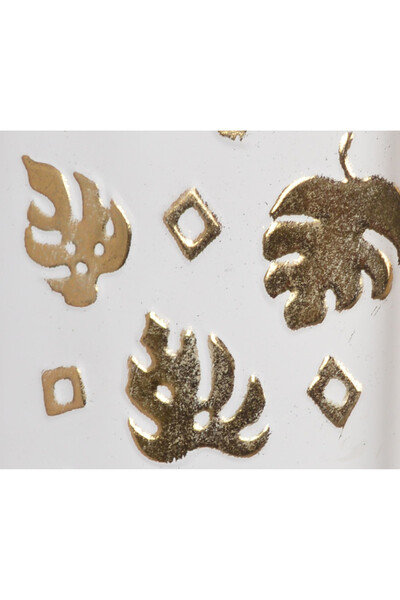 Monstera Gold, metalowa osłonka na stojaku