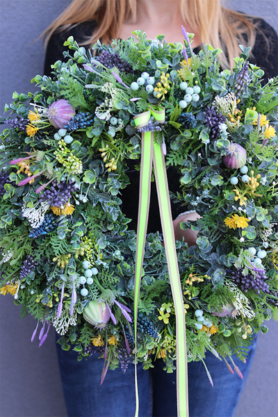 Gretera Melodia, dekoracyjny wianek na drzwi