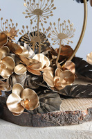 Gold Memory, wiązanka nagrobna na plastrze drewna