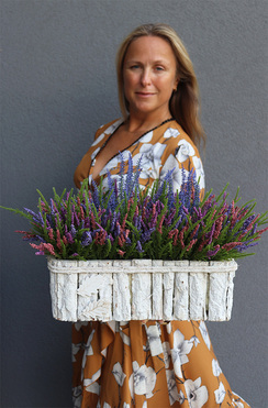 kompozycja Korytko Wrzosy, wym.20x46cm  