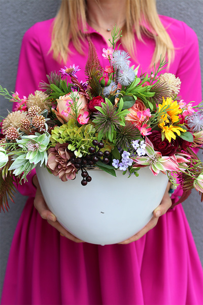 Kolorena Cinderella, kompozycja kwiatowa