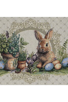 Bunny&Lavender Palace, wielkanocna podkładka gobelinowa