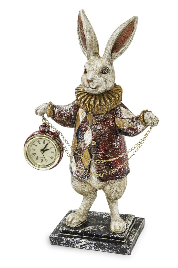figurka królik z zegarkiem, Alicja w Krainie Czarów D