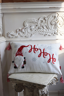 OD RĘKI Christmas Mood Ho Ho Ho poszewka dekoracyjna świąteczna, wym.50x35cm 