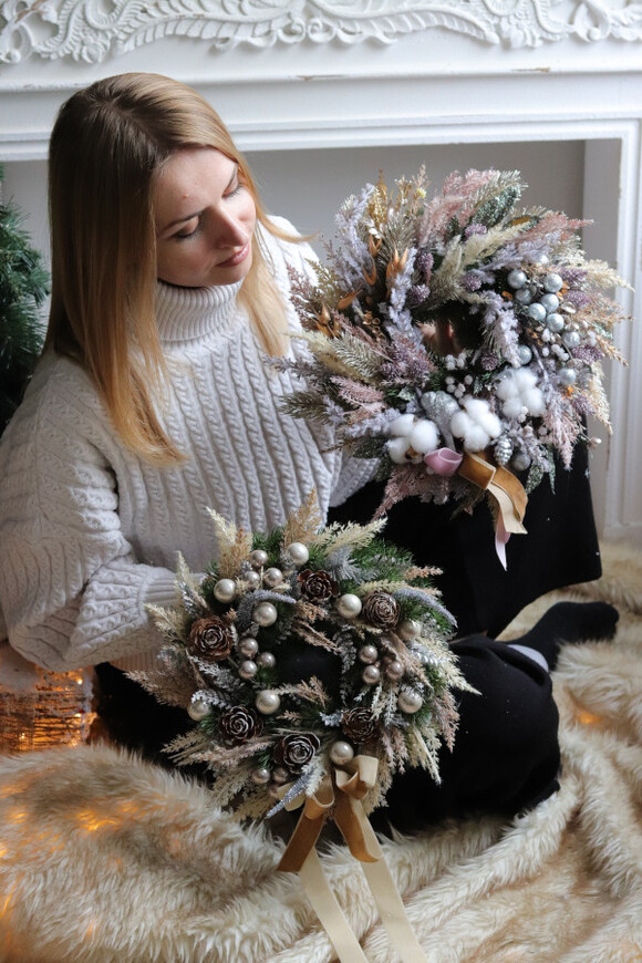 Mroźne Dni, zimowy wianek na drzwi