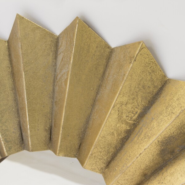 Golden Sun, stylowe lustro w ramie w kolorze starego złota, wym.55.5x4cm