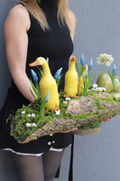 Kaczuszki, stroik wielkanocny z kaczkami