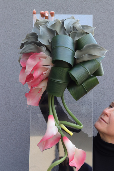 Clear Design Aligia, dekoracja nagrobna na transparentnej podstawie