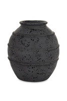 Nicoletta A, ceramiczny wazon czarny