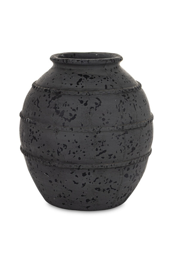 Nicoletta A, ceramiczny wazon czarny