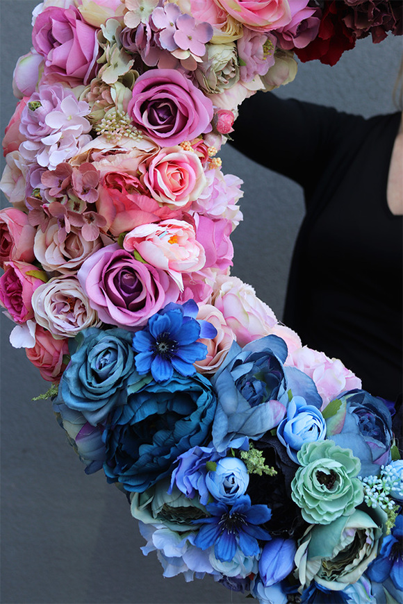 duży nagrobny wieniec, Caryca Santana, śr.74cm