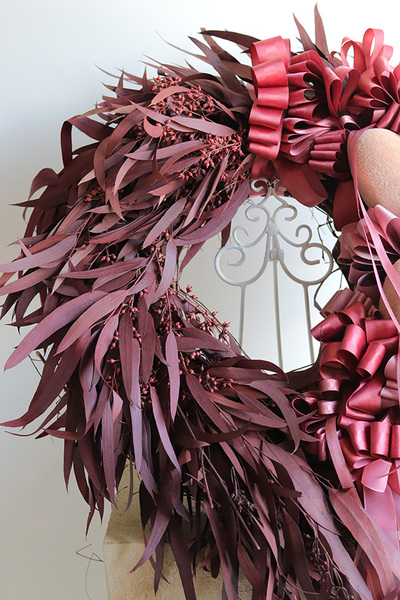 Novalijka, wianek na drzwi z jajkami