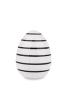 Egg Stripes, jajko wielkanocne figurka w paski, wym.8.5x6x6cm 