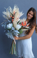 Boho Garden, bukiet do wazonu ze strelicją, wys.100cm