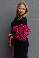 Rosalinda, bukiet amarantowych róż