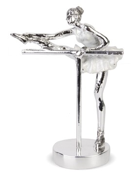 Od Ręki. Balerina Perle, figurka srebrna, wym.18.5x13.5x7 cm 