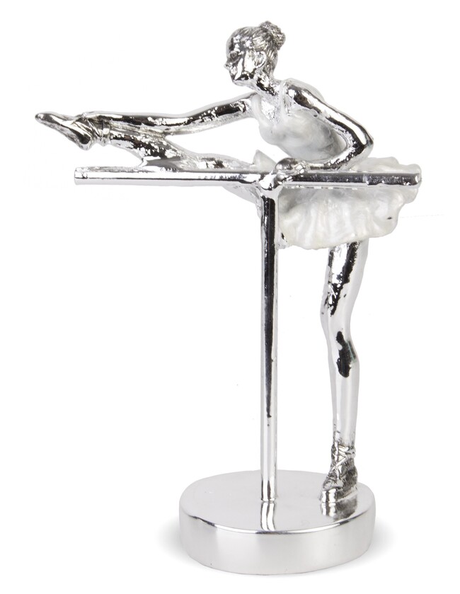 Balerina Perle, figurka srebrna, wym.18.5x13.5x7 cm 